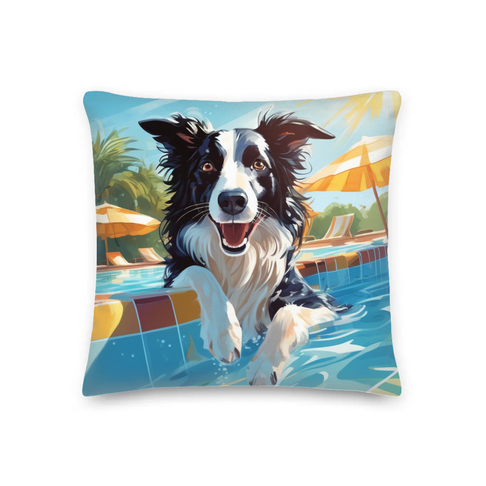 PugMug Custom Border Collie Premium Pillow