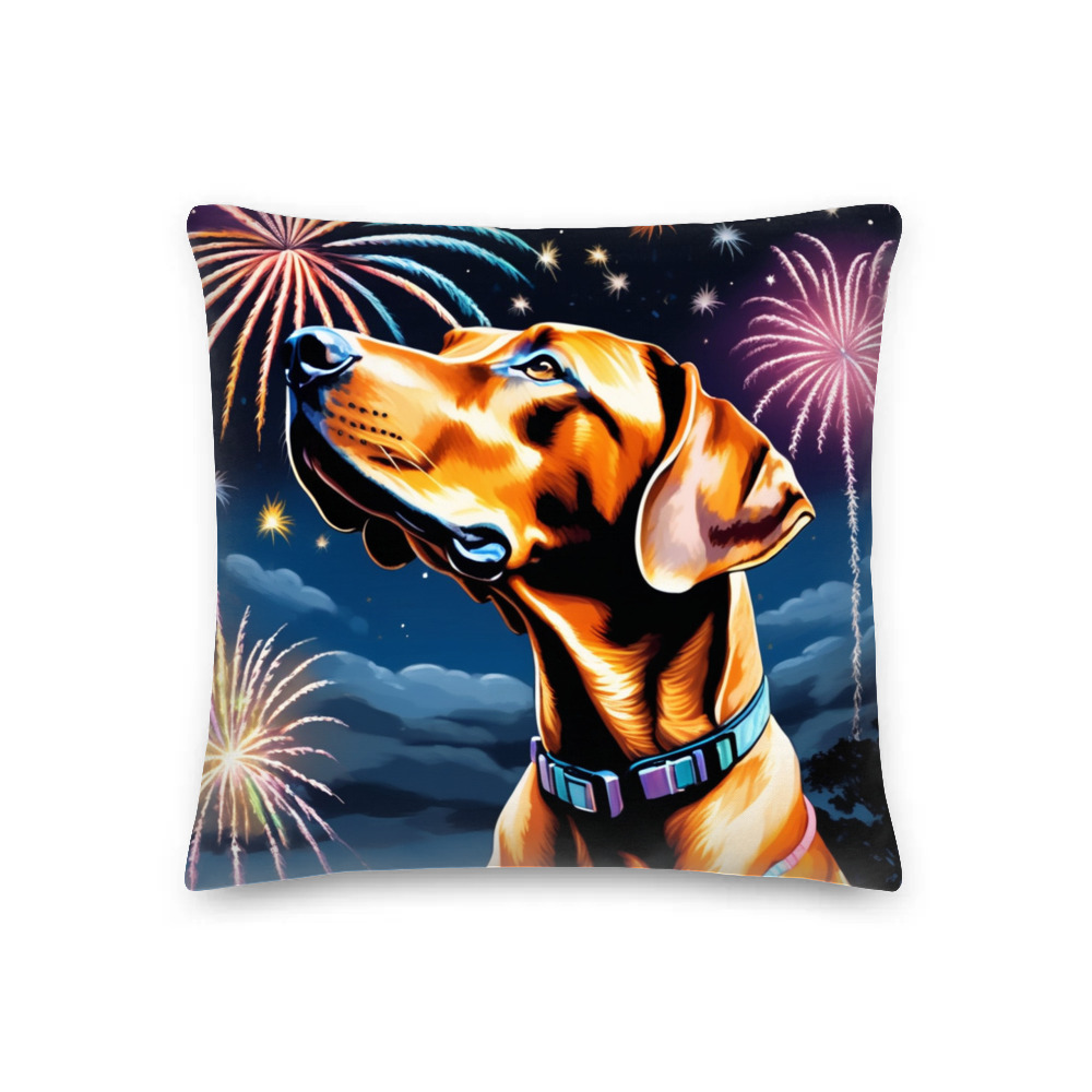 PugMug Custom Rhodesian Ridgeback Premium Pillow