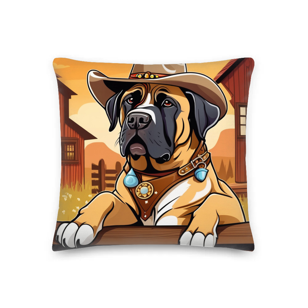 PugMug Custom Mastiff Premium Pillow