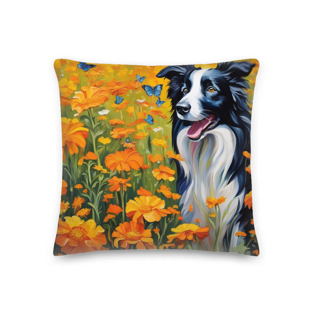 PugMug Custom Border Collie Premium Pillow