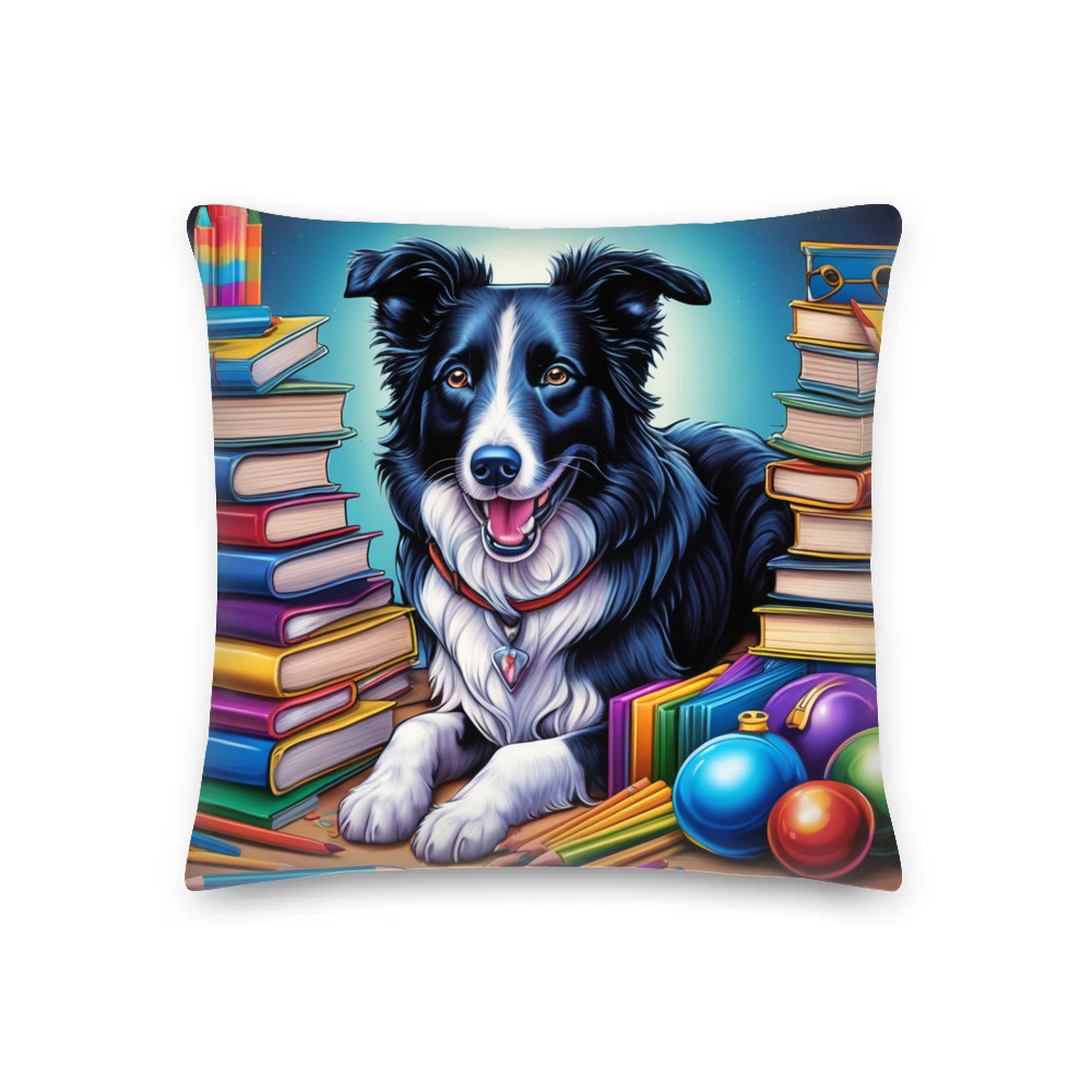 PugMug Custom Border Collie Premium Pillow