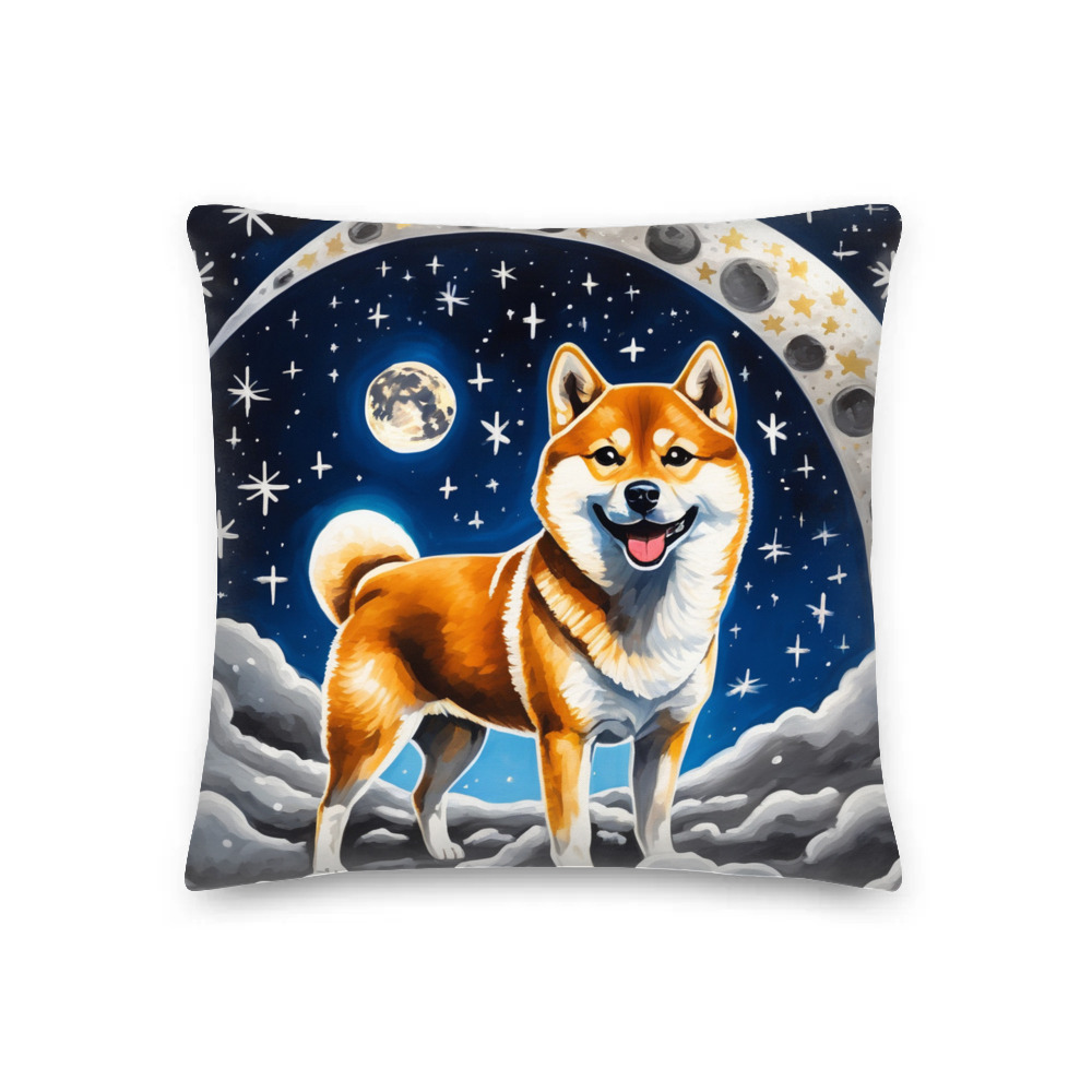PugMug Custom Shiba Inu Premium Pillow