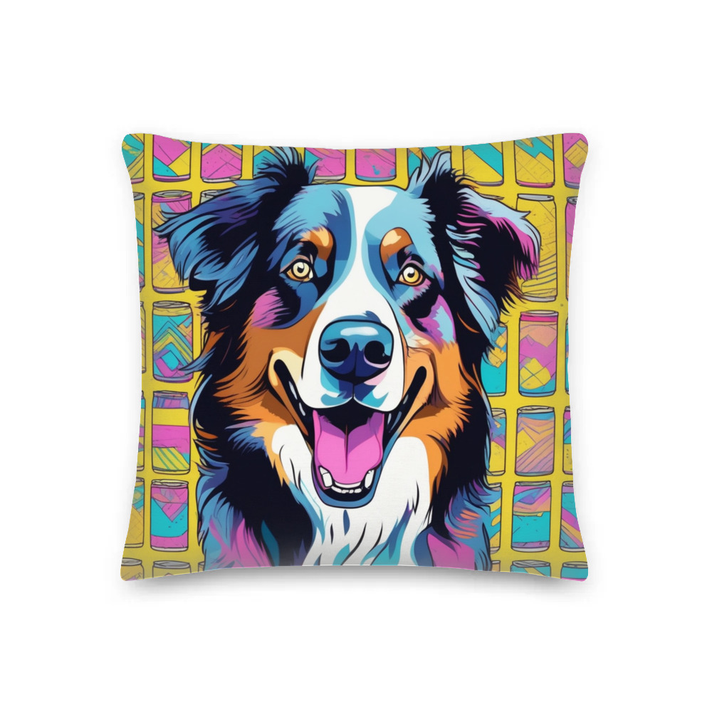PugMug Custom Australian Shepherd Dog Premium Pillow