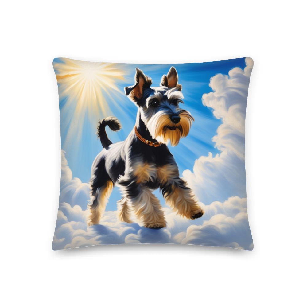 PugMug Custom Miniature Schnauzer Premium Pillow