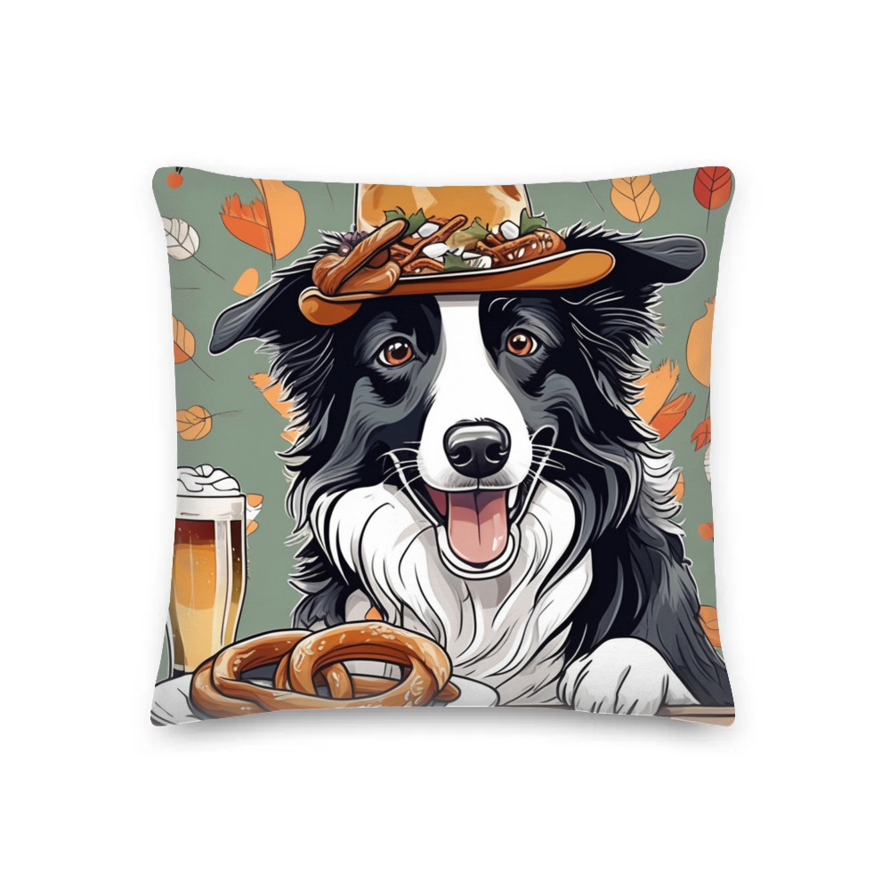 PugMug Custom Border Collie Premium Pillow