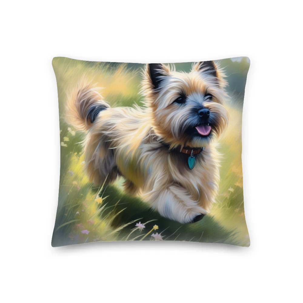 PugMug Custom Cairn Terrier Premium Pillow