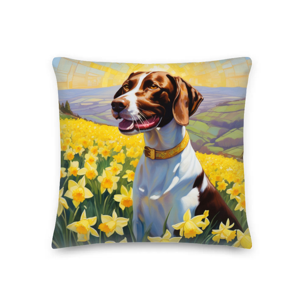 PugMug Custom Pointer Dog Premium Pillow