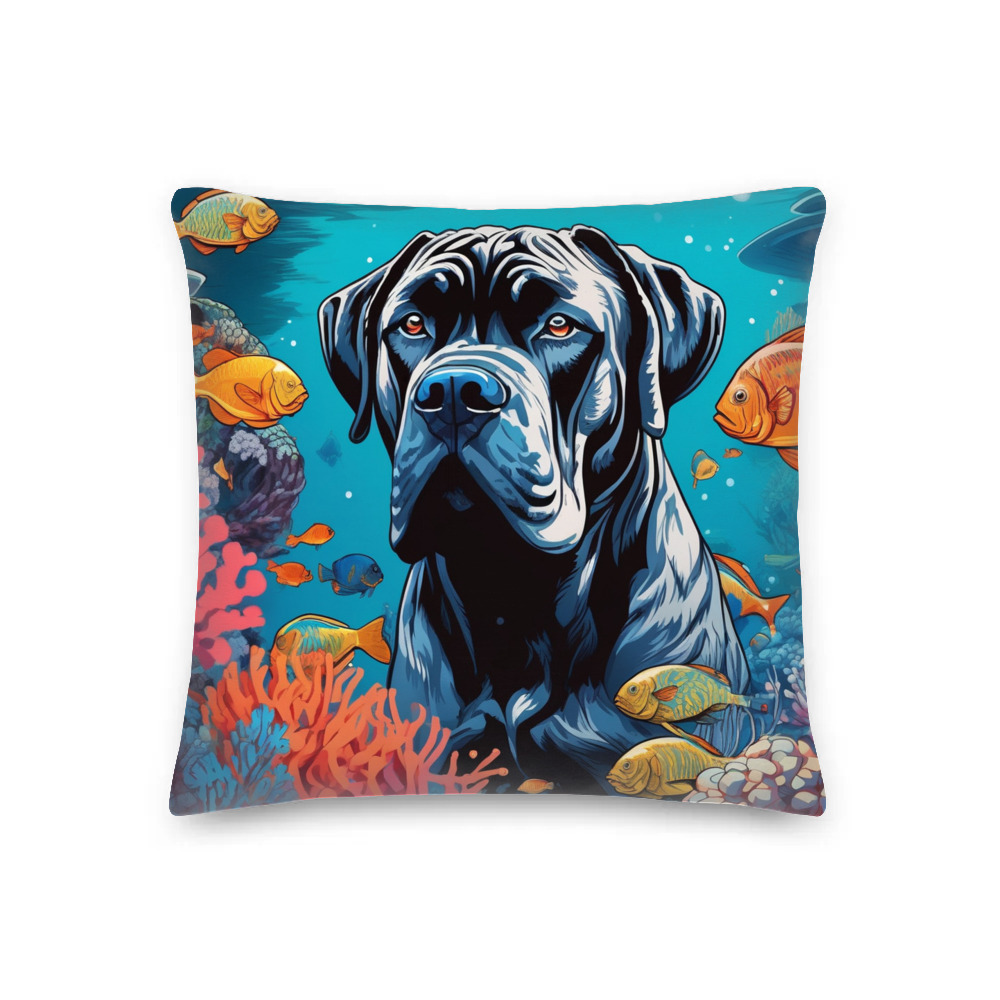 PugMug Custom Cane Corso Premium Pillow