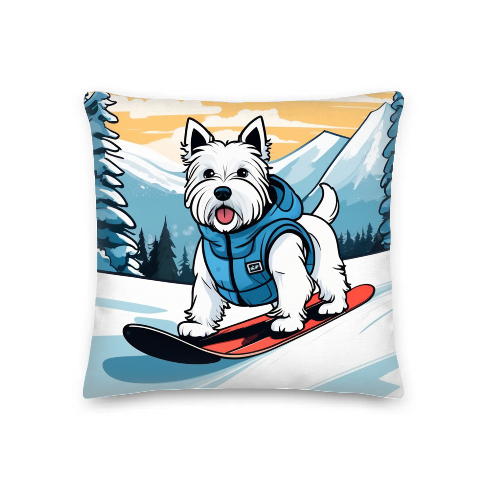 PugMug Custom West Highland White Terrier Premium Pillow