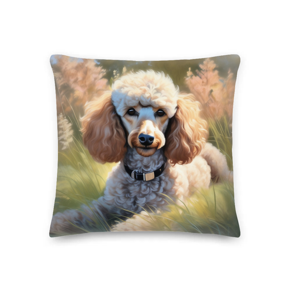 PugMug Custom Tan Poodle Premium Pillow