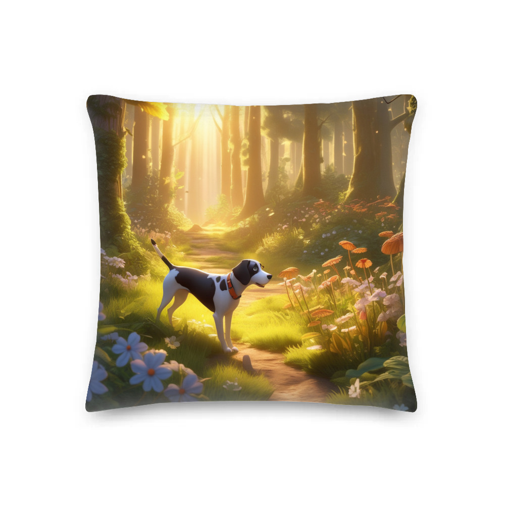 PugMug Custom Pointer Dog Premium Pillow