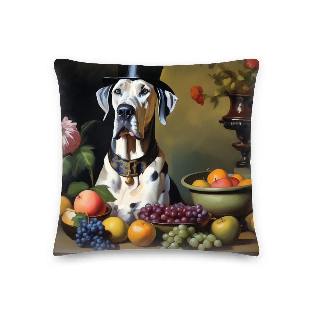 PugMug Custom Great Dane Premium Pillow