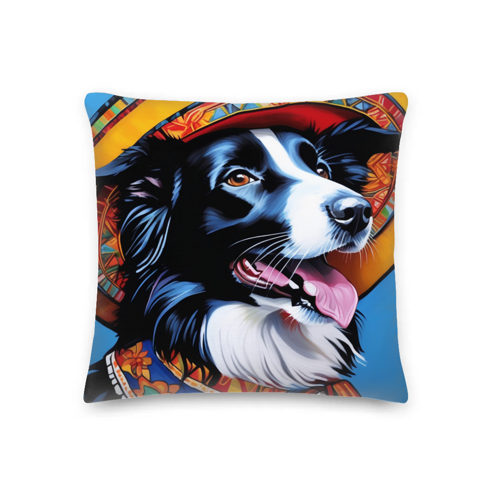 PugMug Custom Border Collie Premium Pillow