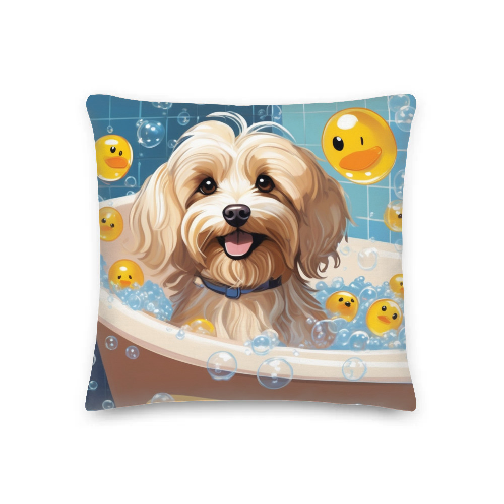 PugMug Custom Tan Havanese Dog Premium Pillow