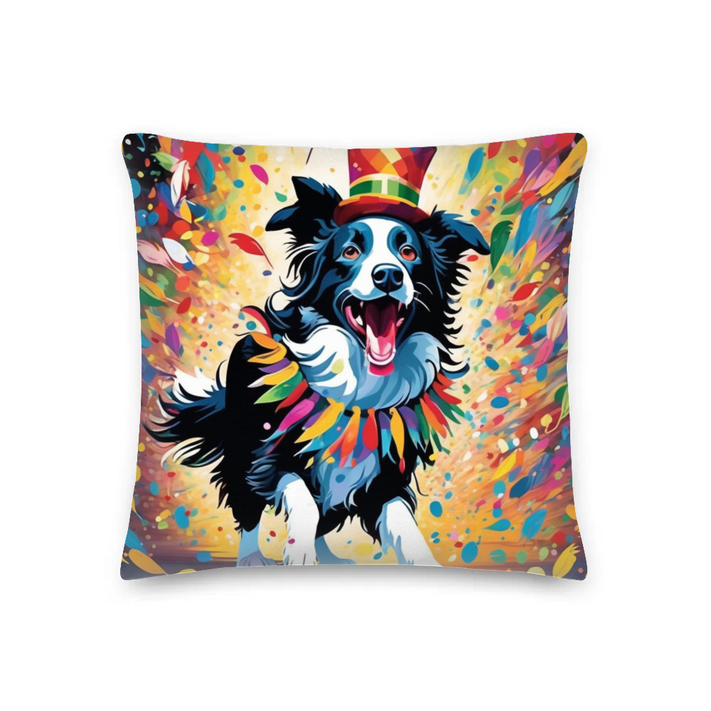 PugMug Custom Border Collie Premium Pillow