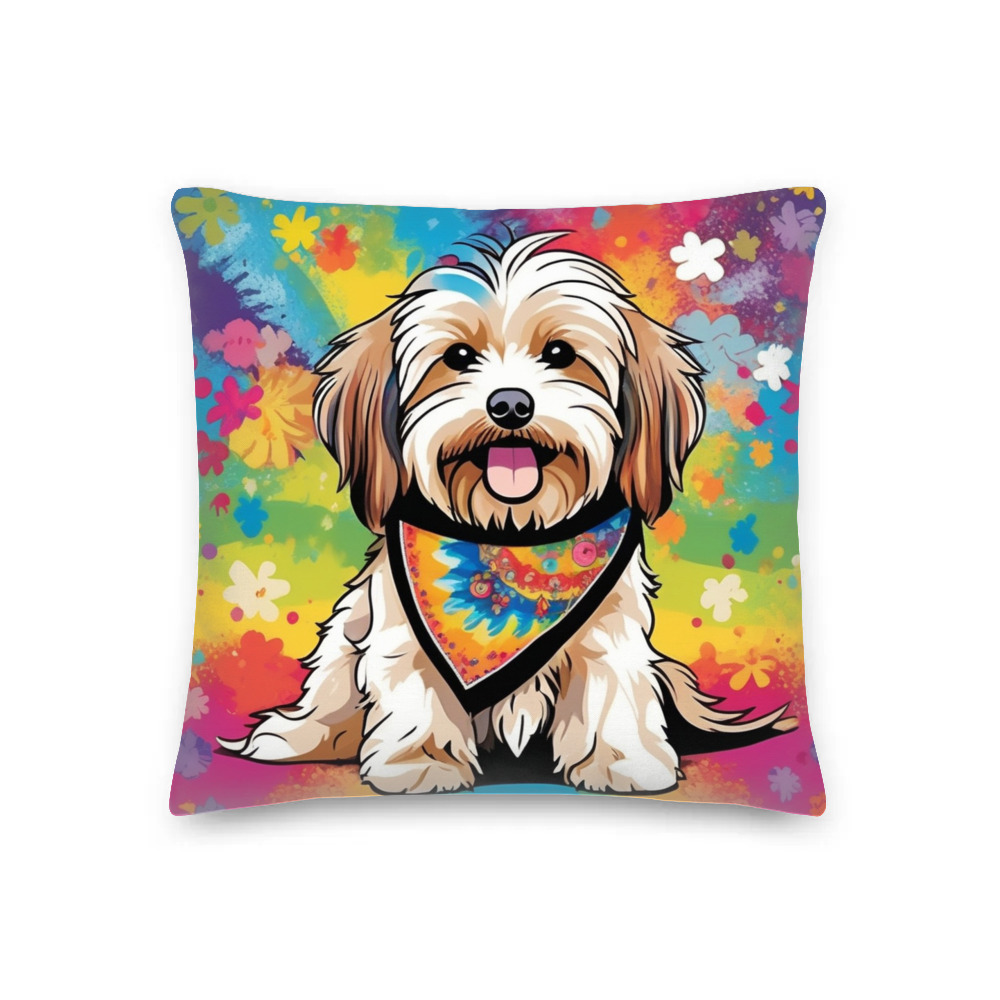 PugMug Custom Tan Havanese Dog Premium Pillow