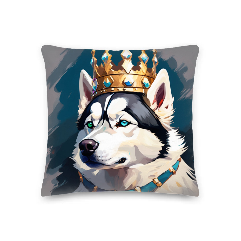 PugMug Custom Siberian Husky Premium Pillow