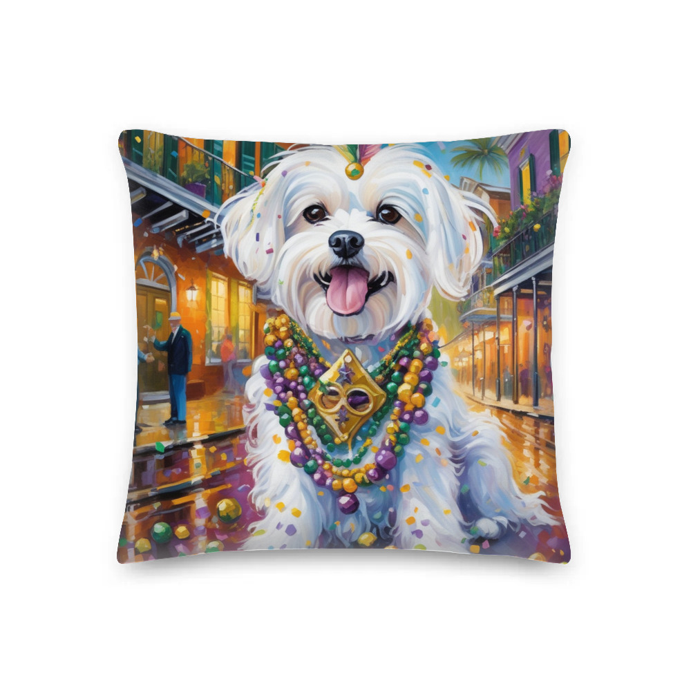 PugMug Custom Maltese Dog Premium Pillow