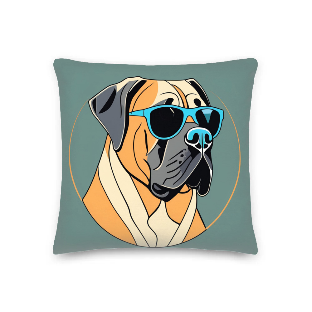 PugMug Custom Mastiff Premium Pillow