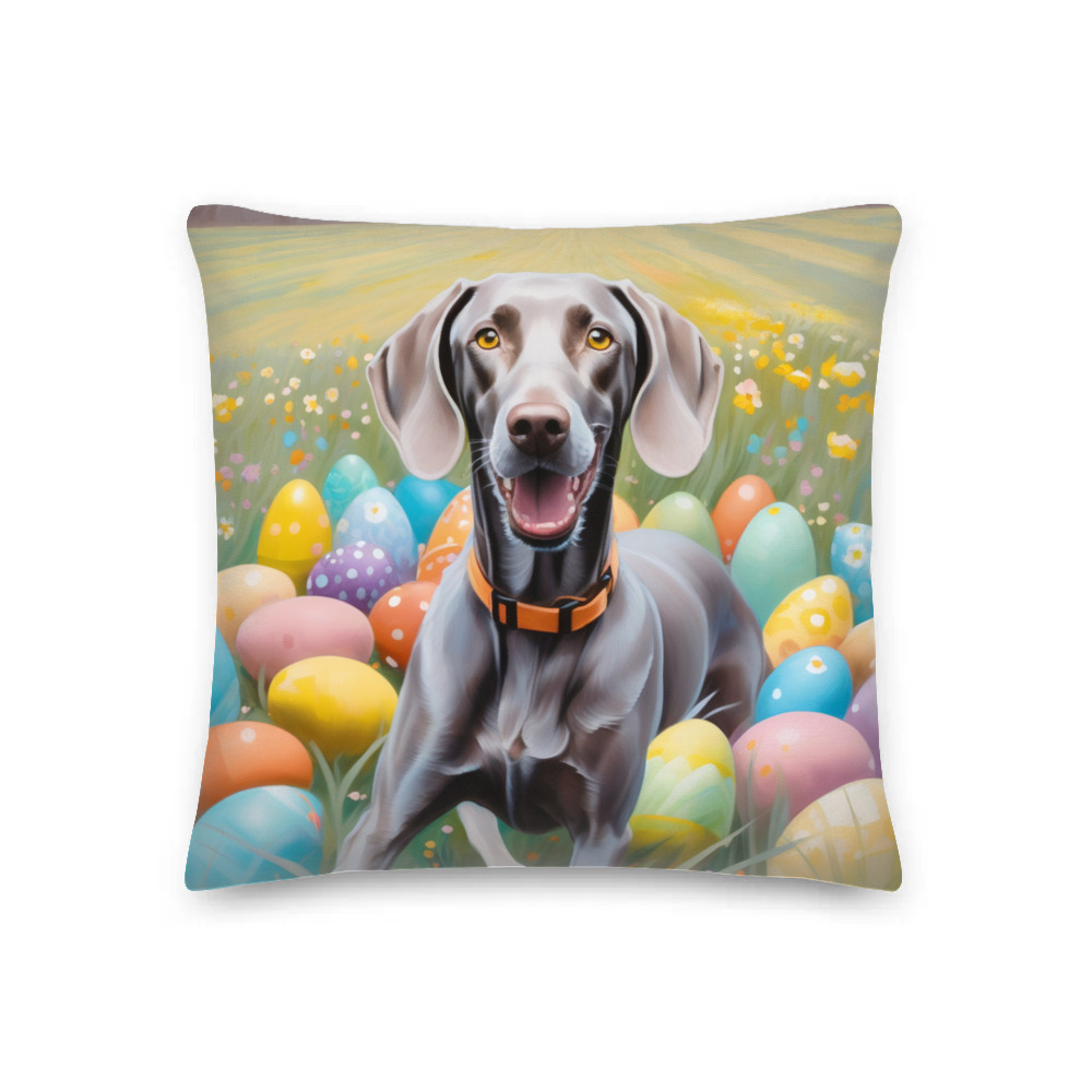 PugMug Custom Weimaraner Premium Pillow
