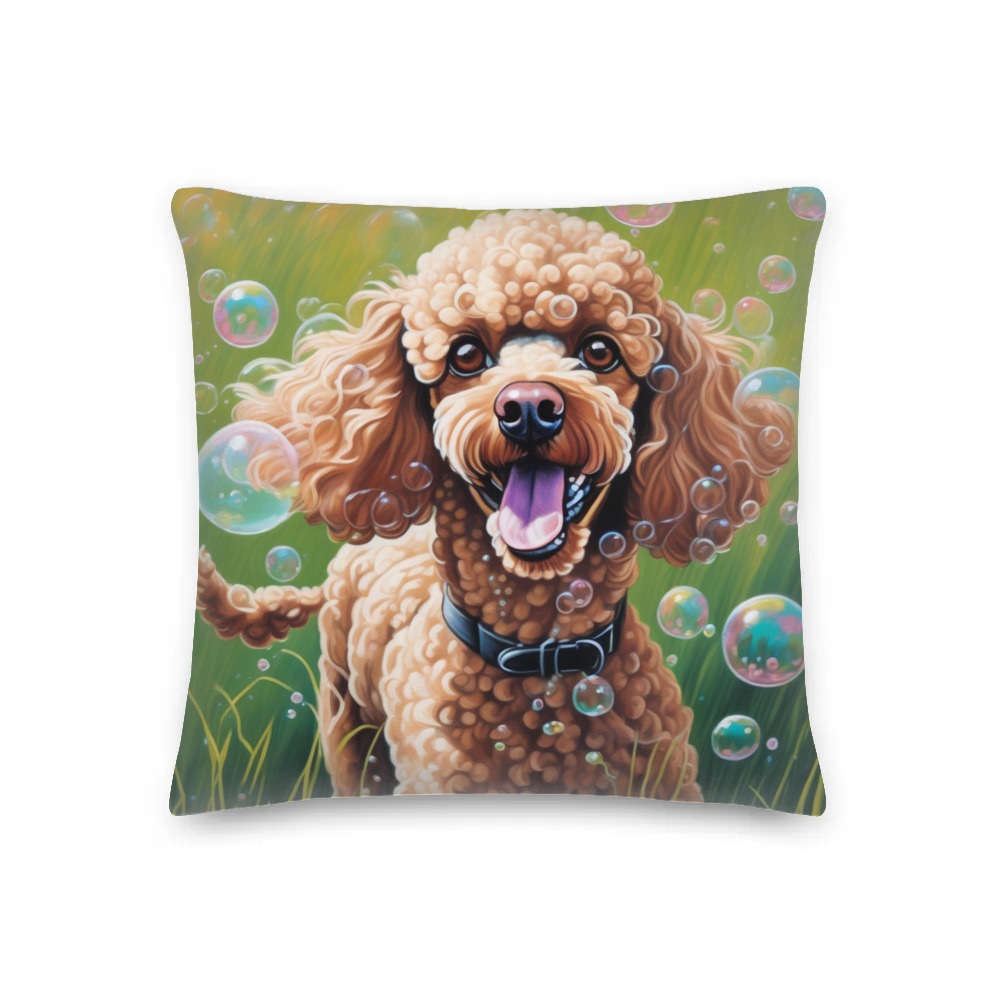 PugMug Custom Tan Poodle Premium Pillow
