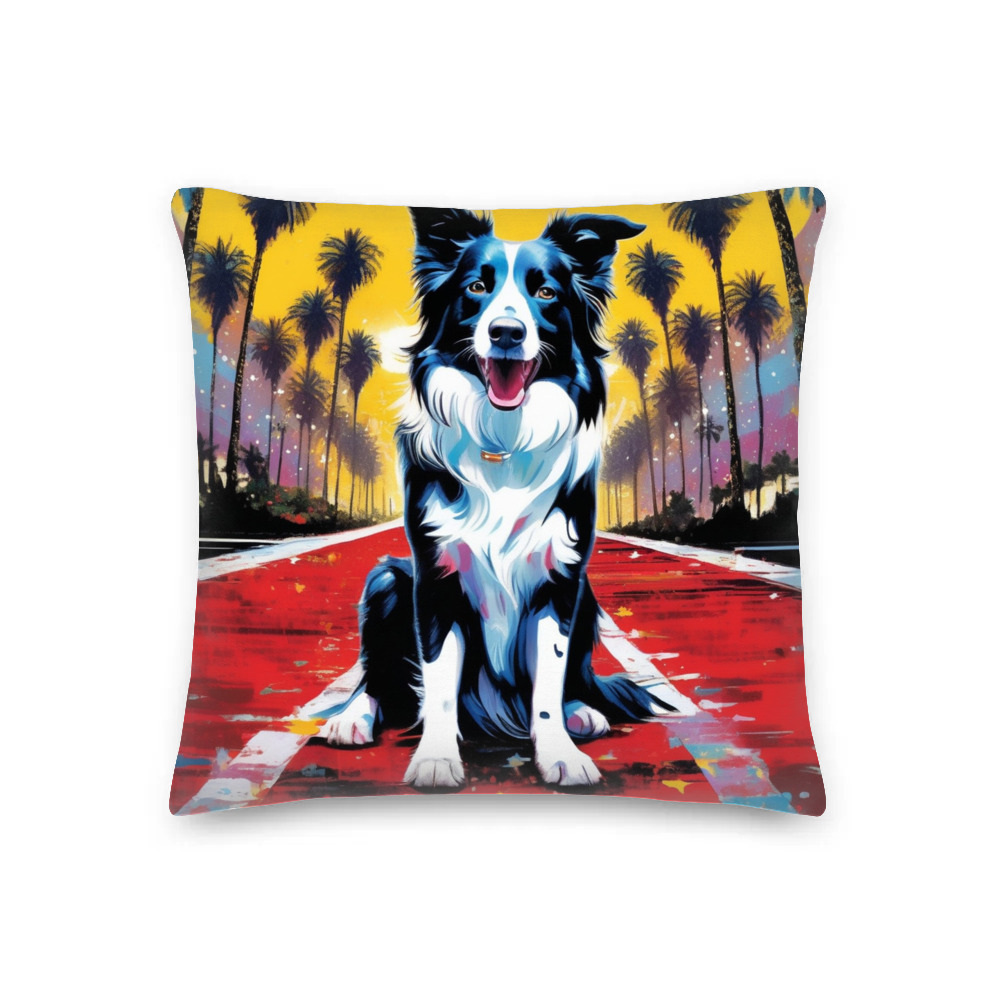 PugMug Custom Border Collie Premium Pillow