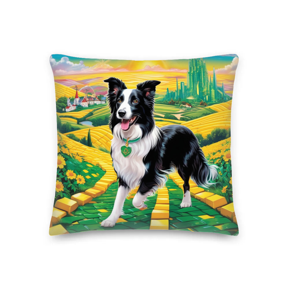 PugMug Custom Border Collie Premium Pillow