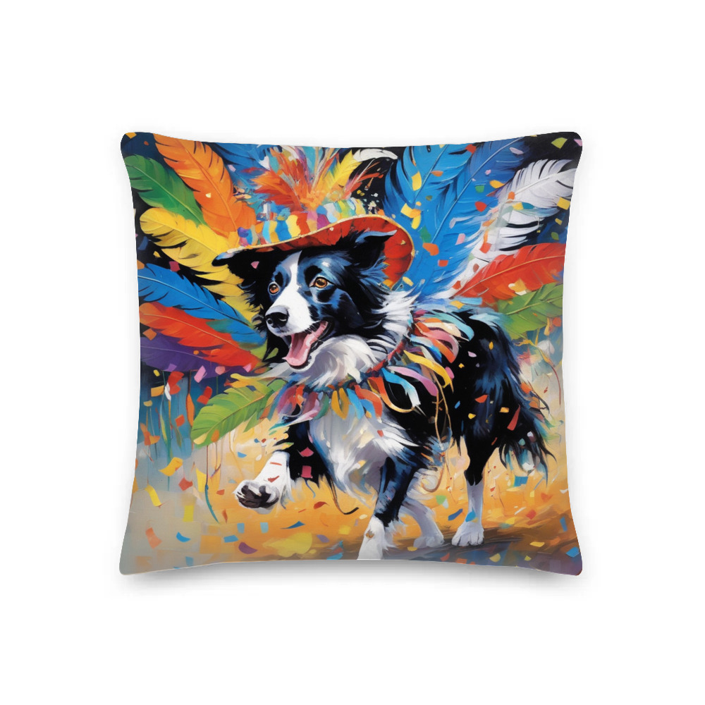 PugMug Custom Border Collie Premium Pillow