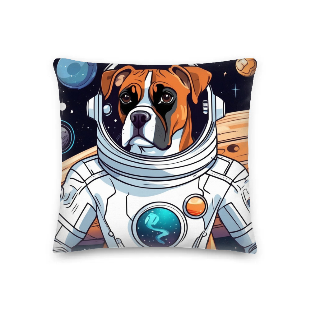 PugMug Custom Boxer Dog Premium Pillow