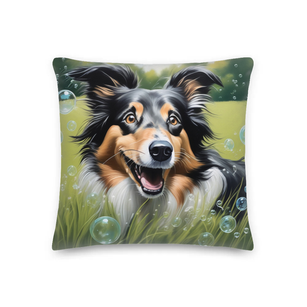 PugMug Custom Collie Premium Pillow
