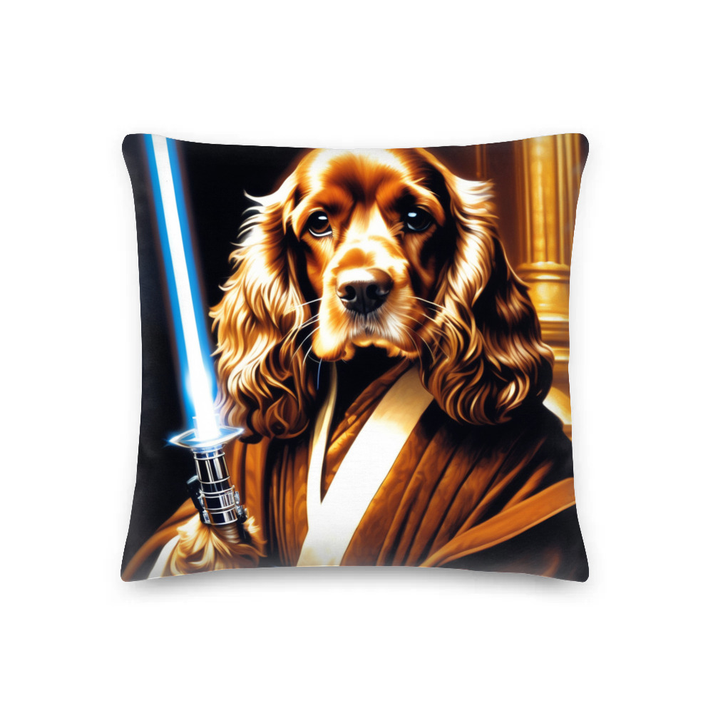 PugMug Custom English Cocker Spaniel Premium Pillow