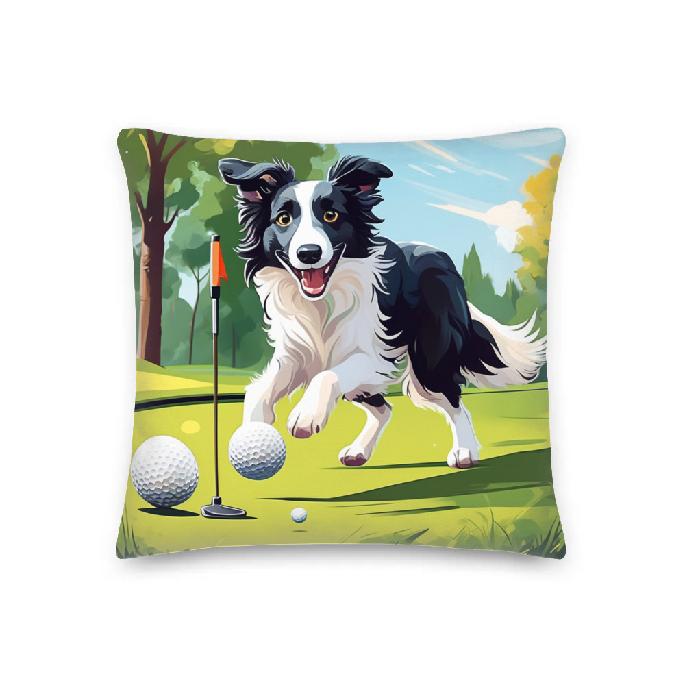 PugMug Custom Border Collie Premium Pillow