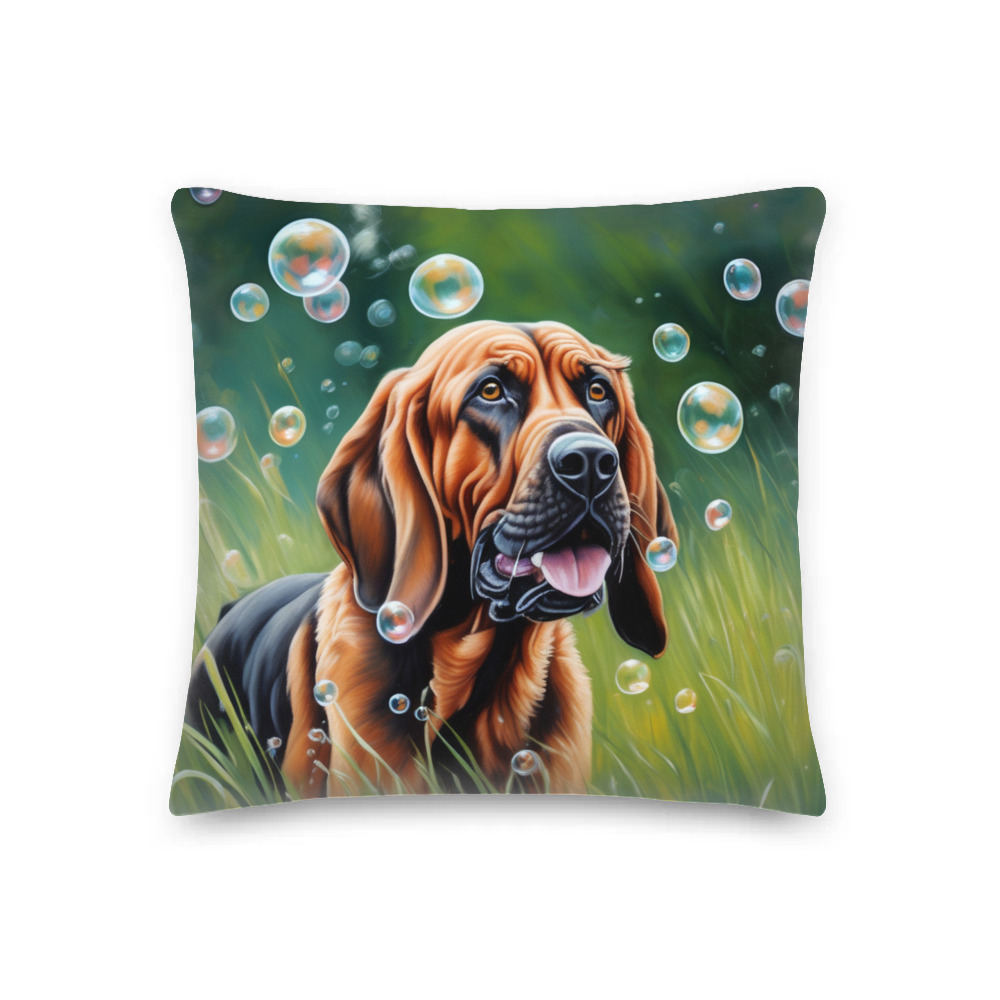 PugMug Custom Bloodhound Premium Pillow