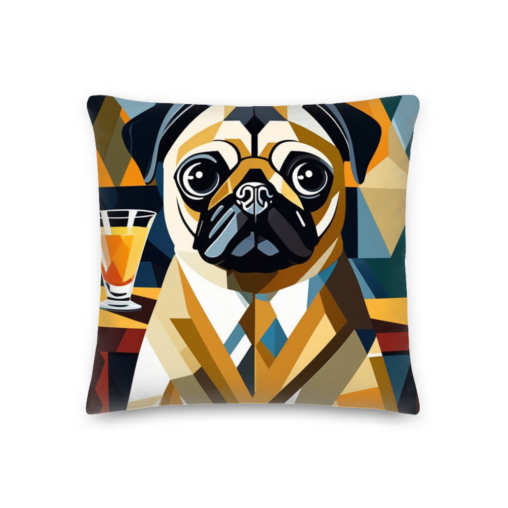 PugMug Custom Pug Premium Pillow