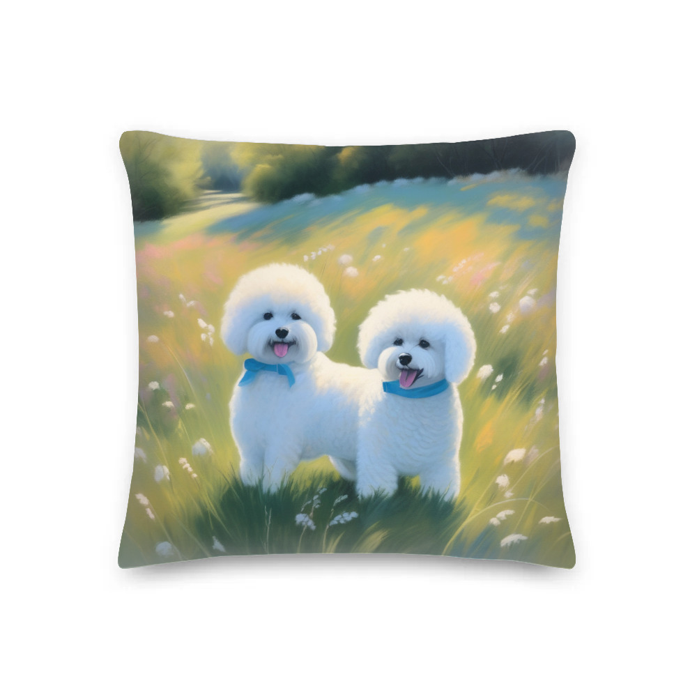 PugMug Custom Bichons Frise Premium Pillow