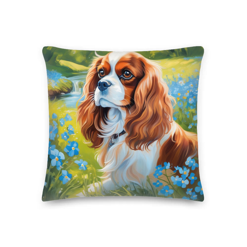 PugMug Custom Cavalier King Charles Spaniel Premium Pillow