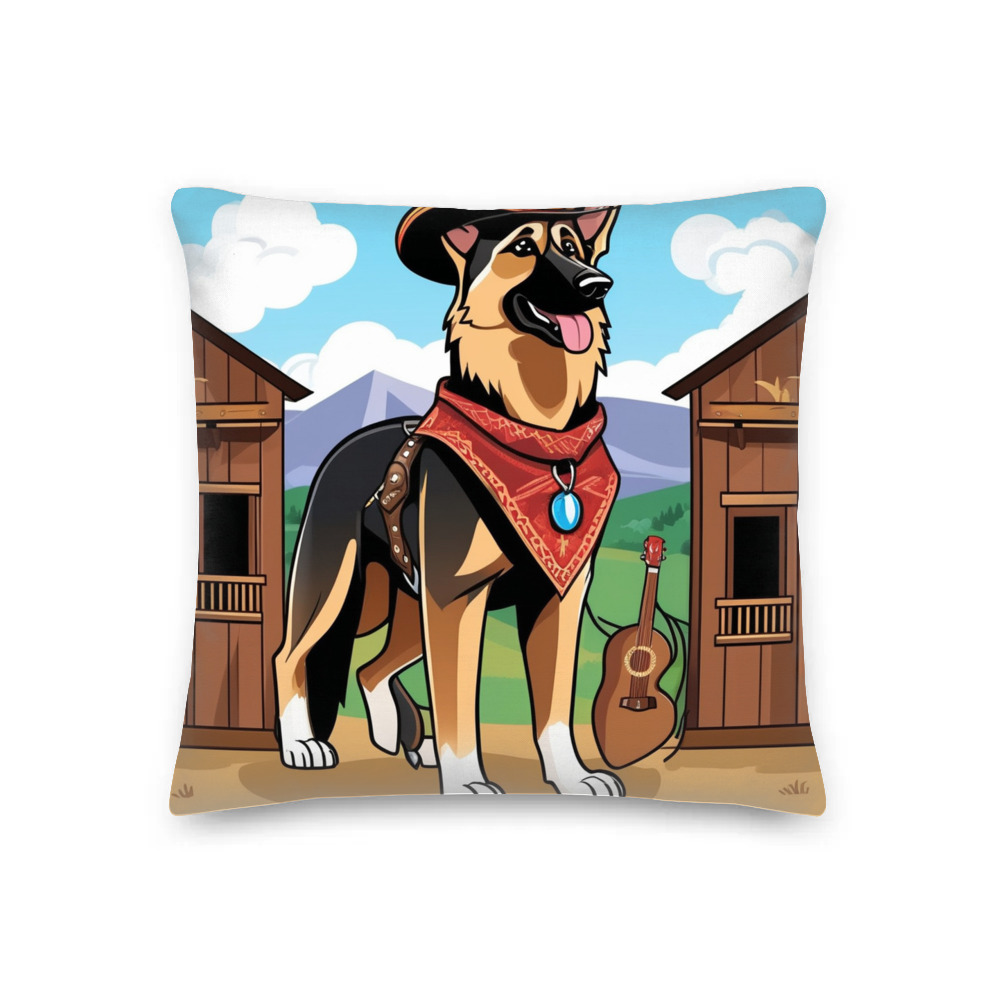 PugMug Custom German Shepherd Dog Premium Pillow