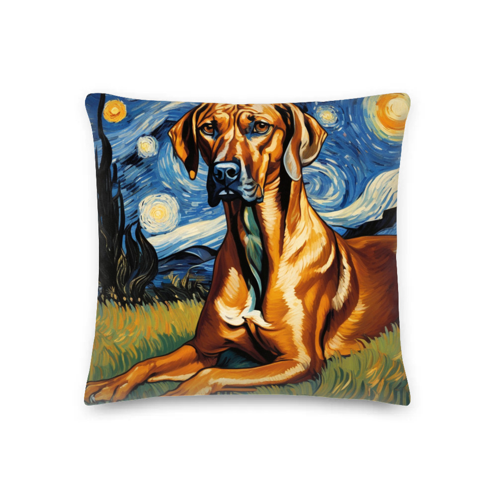 PugMug Custom Rhodesian Ridgeback Premium Pillow