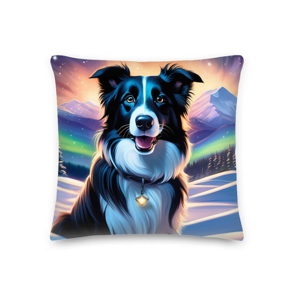PugMug Custom Border Collie Premium Pillow