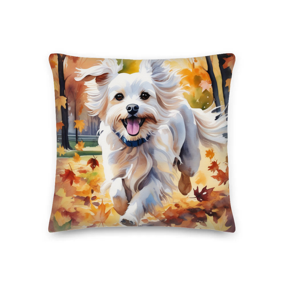 PugMug Custom Maltese Dog Premium Pillow