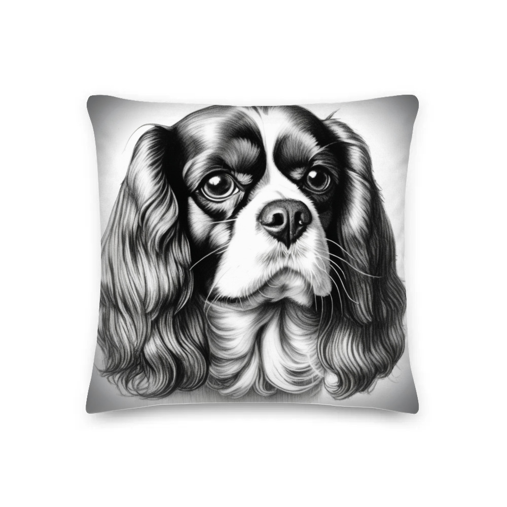 PugMug Custom Cavalier King Charles Spaniel Premium Pillow