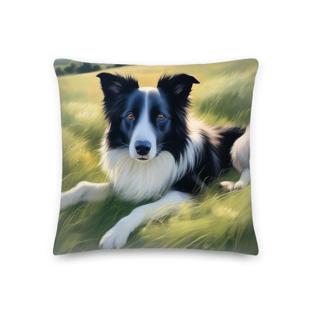 PugMug Custom Border Collie Premium Pillow