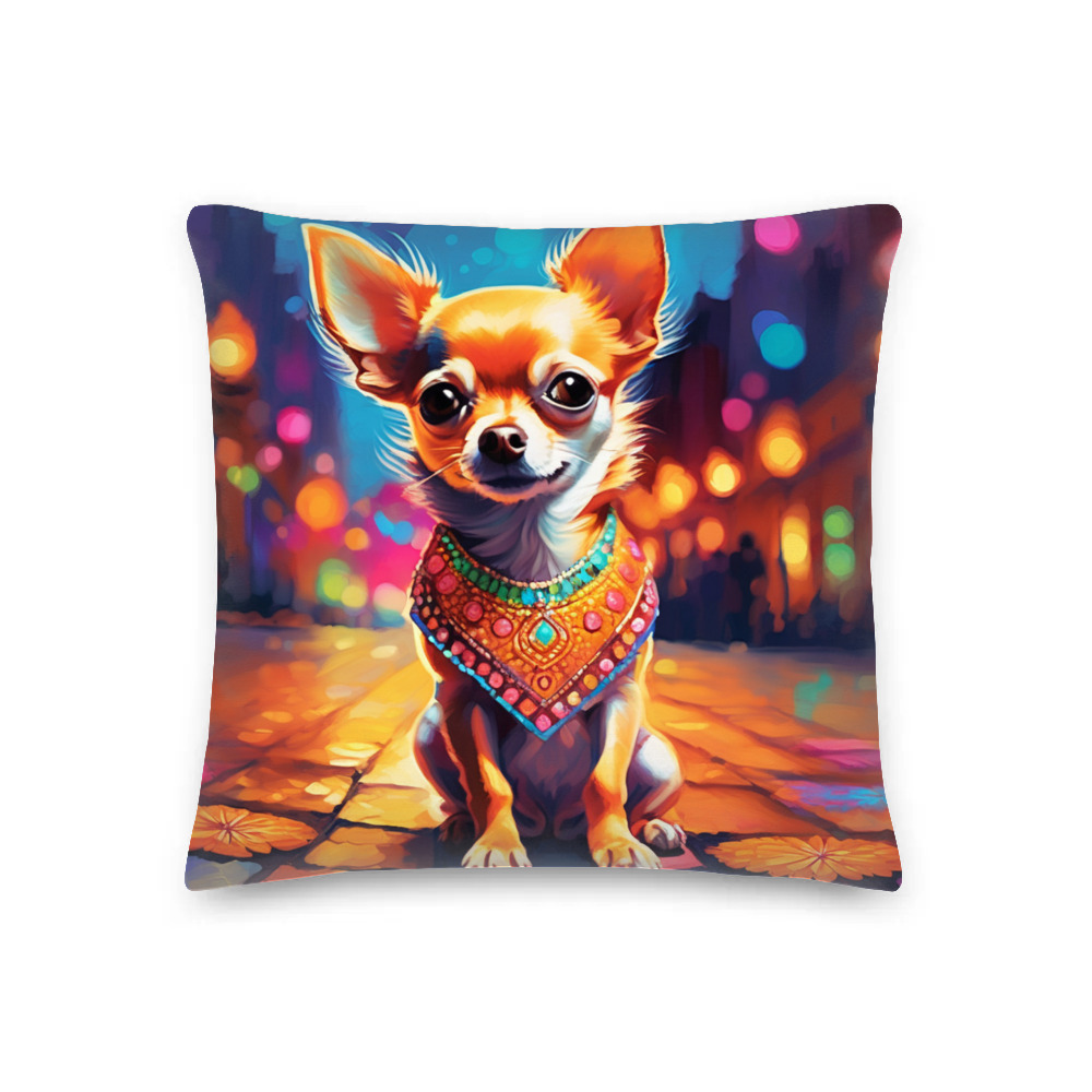PugMug Custom Chihuahua Premium Pillow