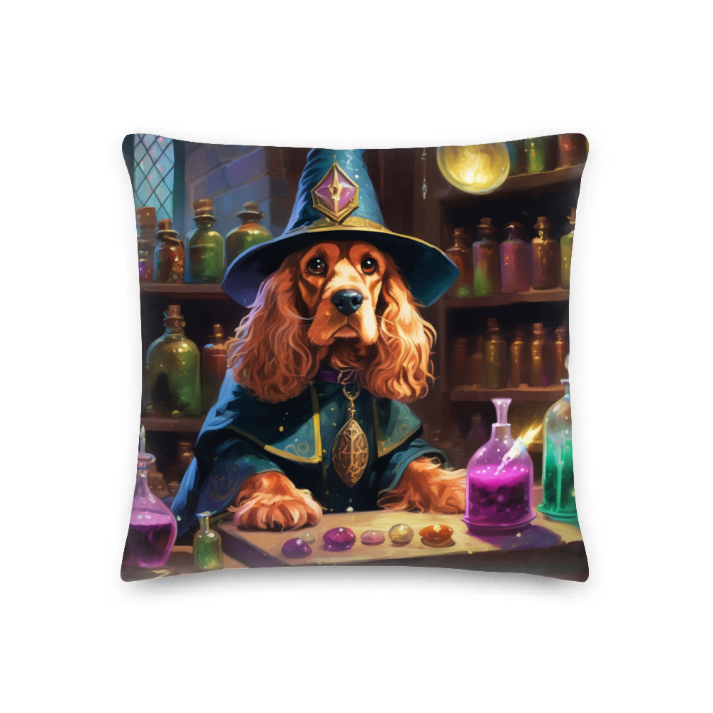 PugMug Custom Cocker Spaniel Premium Pillow