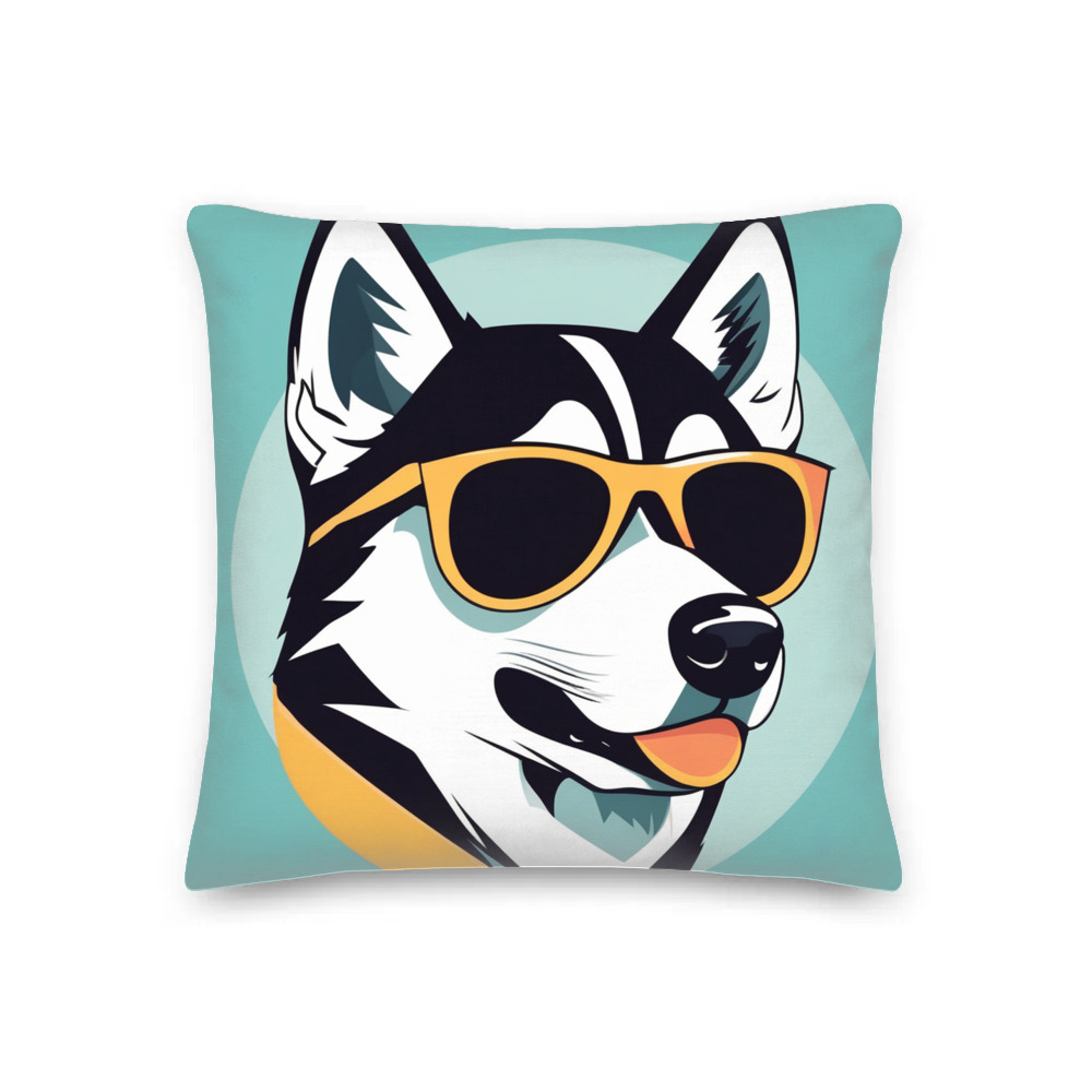 PugMug Custom Siberian Husky Premium Pillow