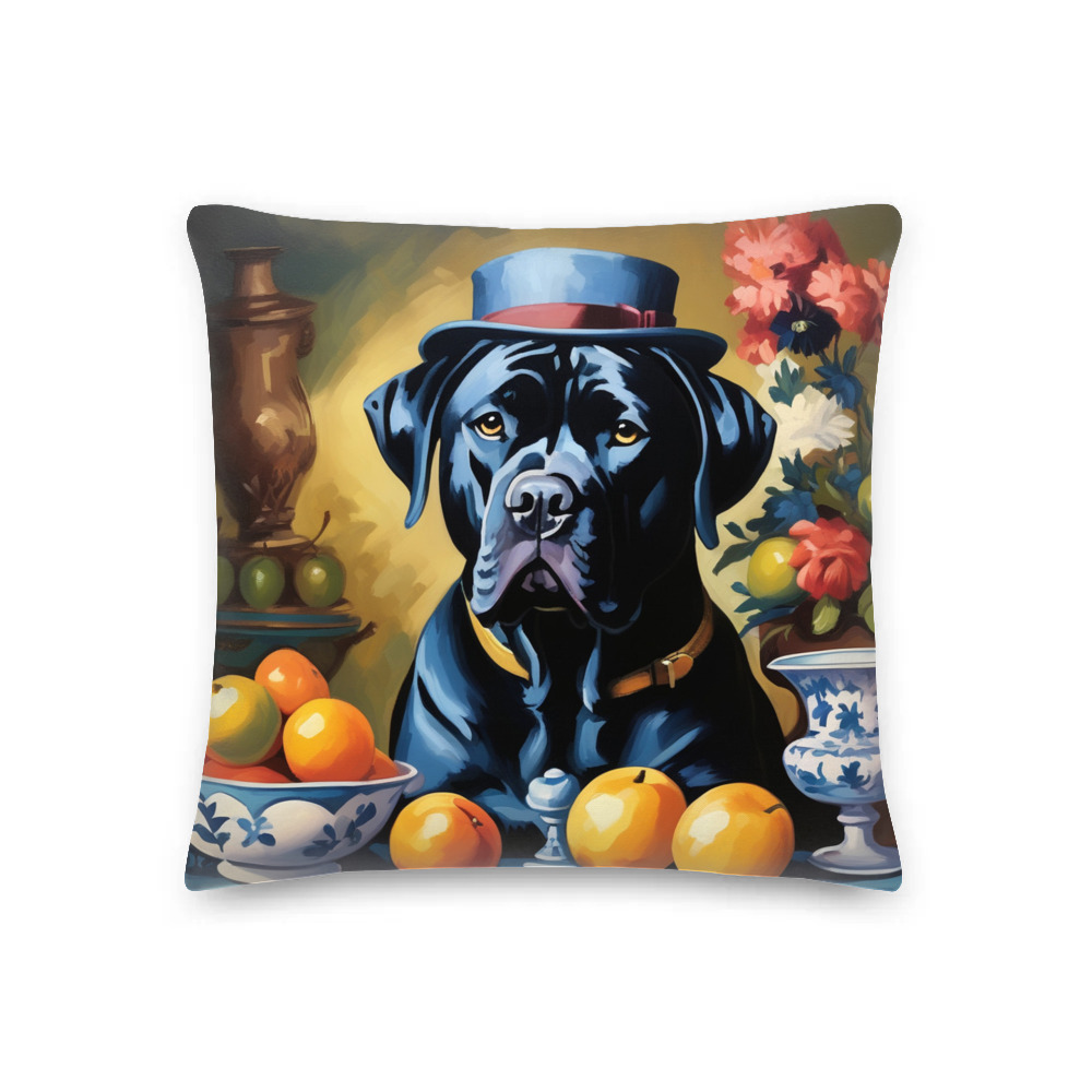 PugMug Custom Cane Corso Premium Pillow