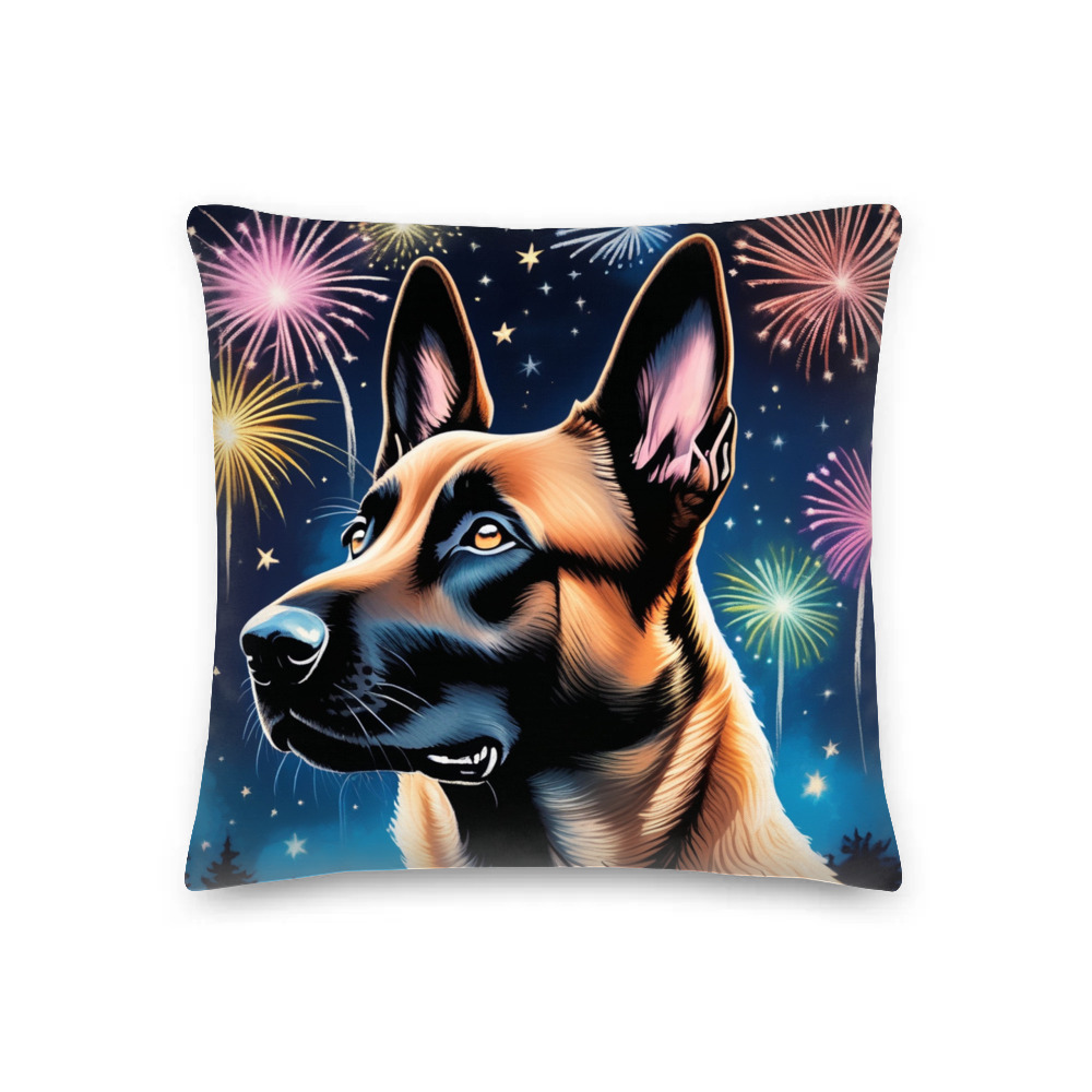 PugMug Custom Belgian Malinois Premium Pillow