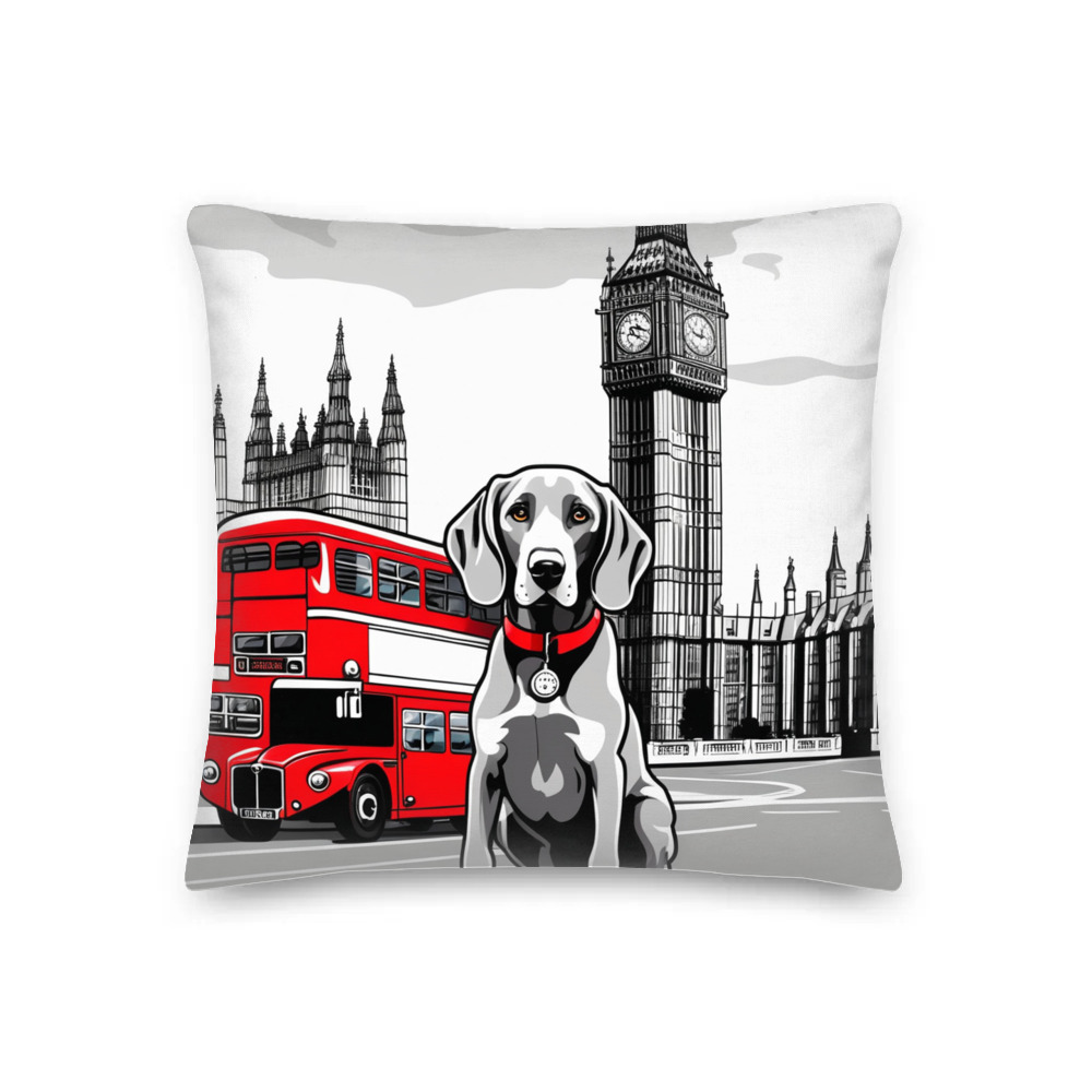 PugMug Custom Weimaraner Premium Pillow
