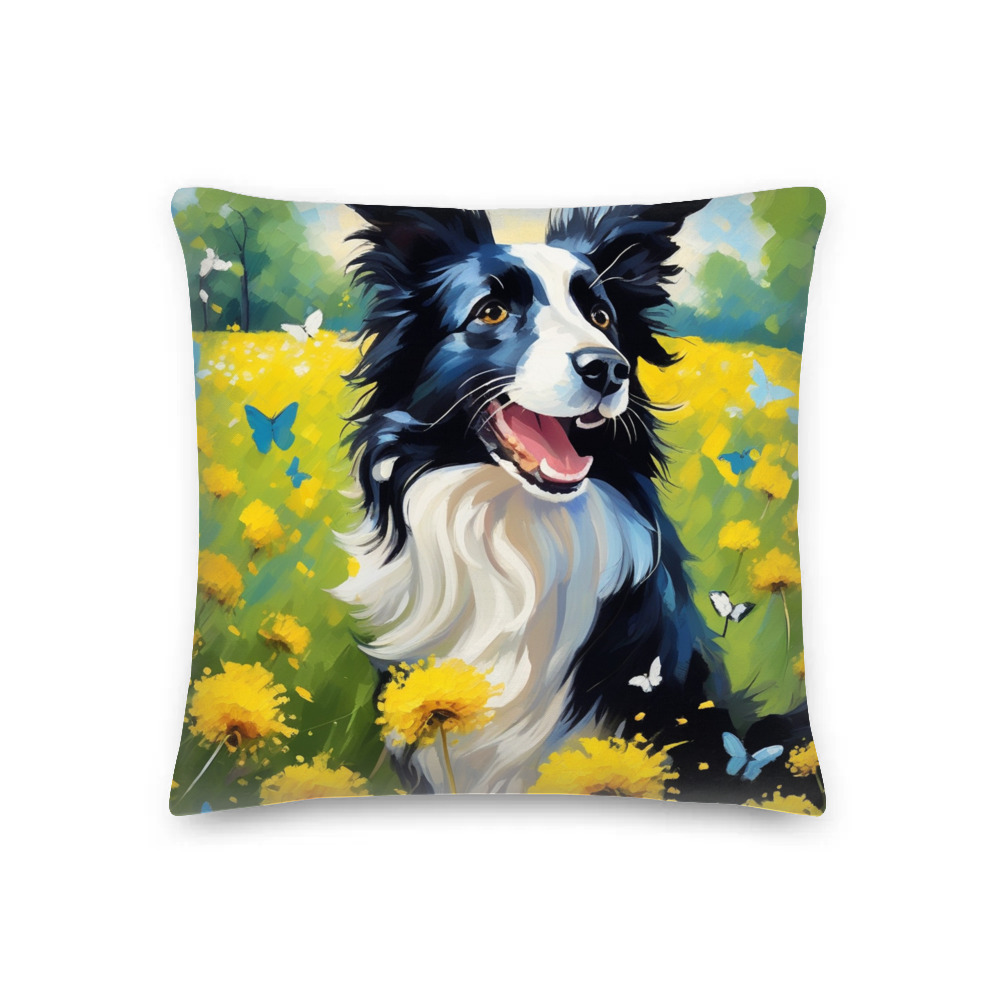 PugMug Custom Border Collie Premium Pillow