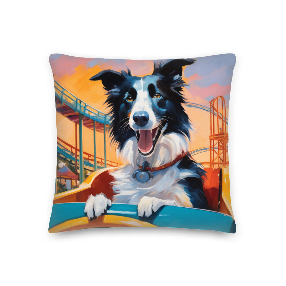 PugMug Custom Border Collie Premium Pillow